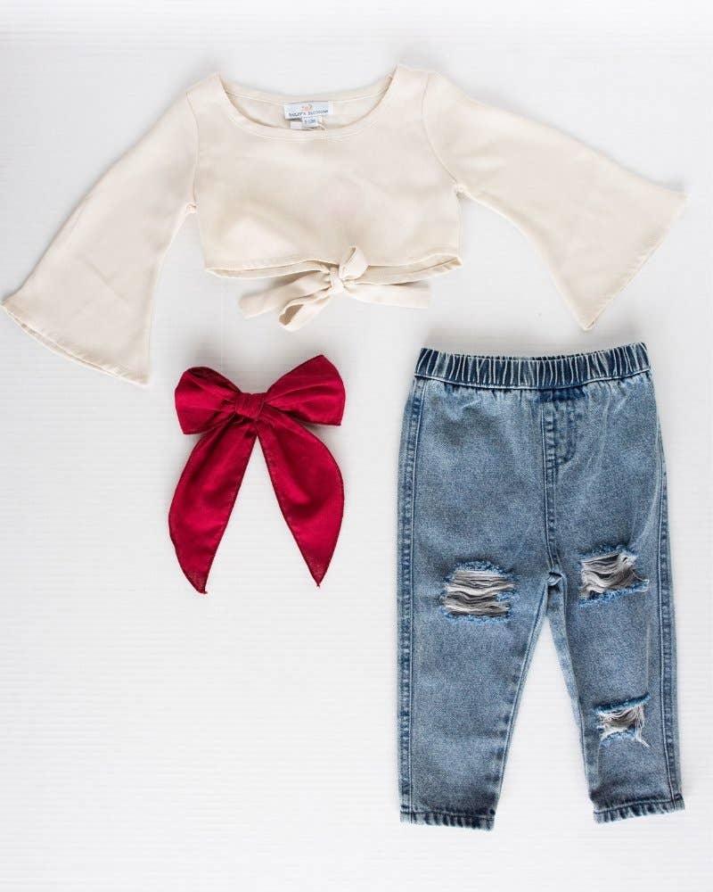 Distressed Denim Acid Wash Jeans