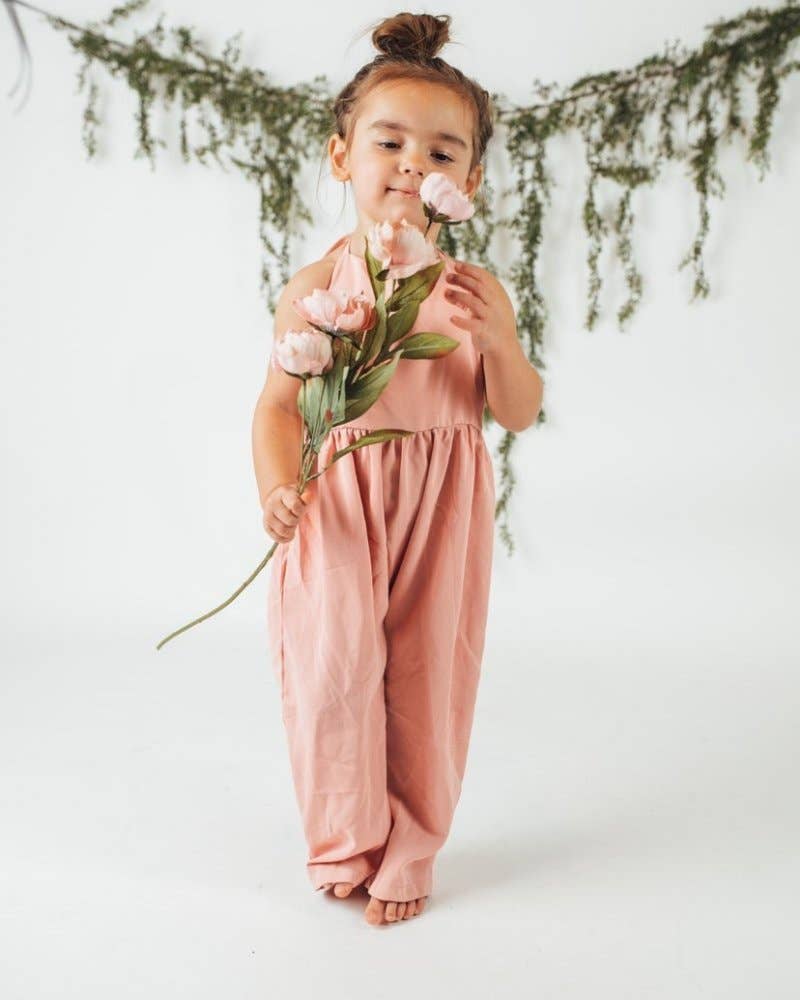 Halter Dusty Pink Jumpsuit