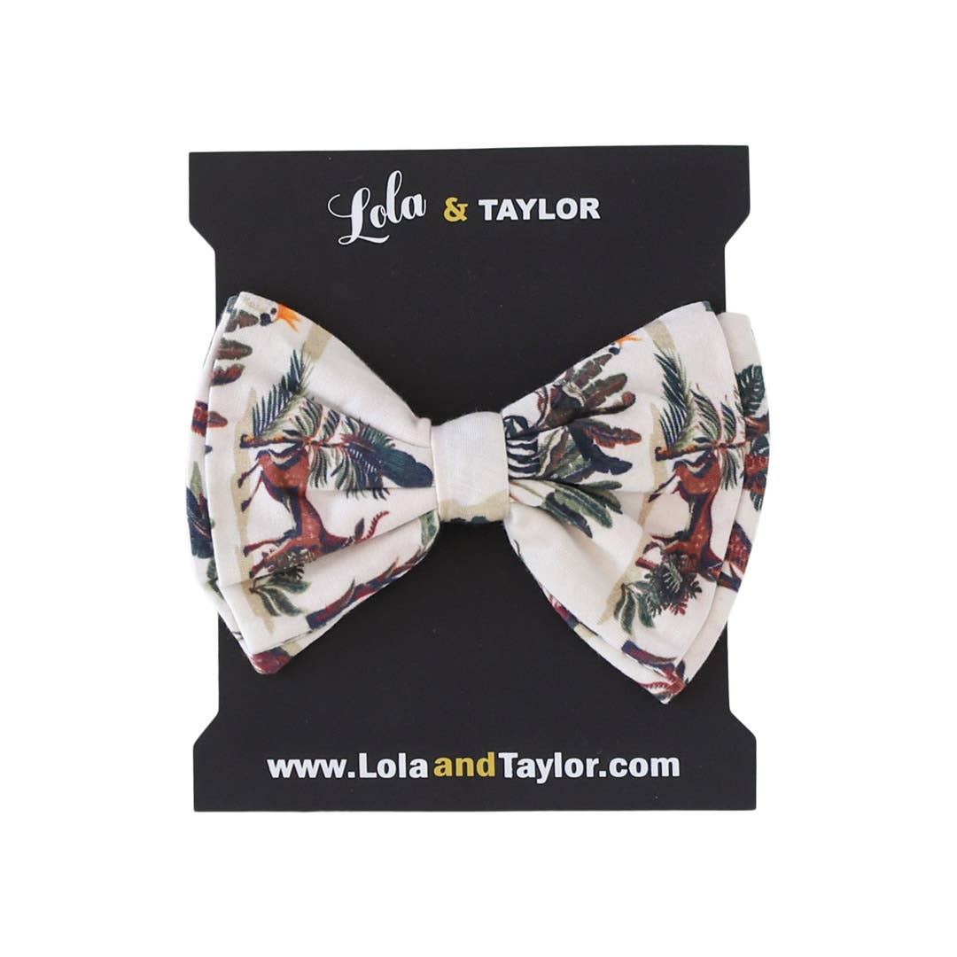 Large Bow Headband - Exotic Animals