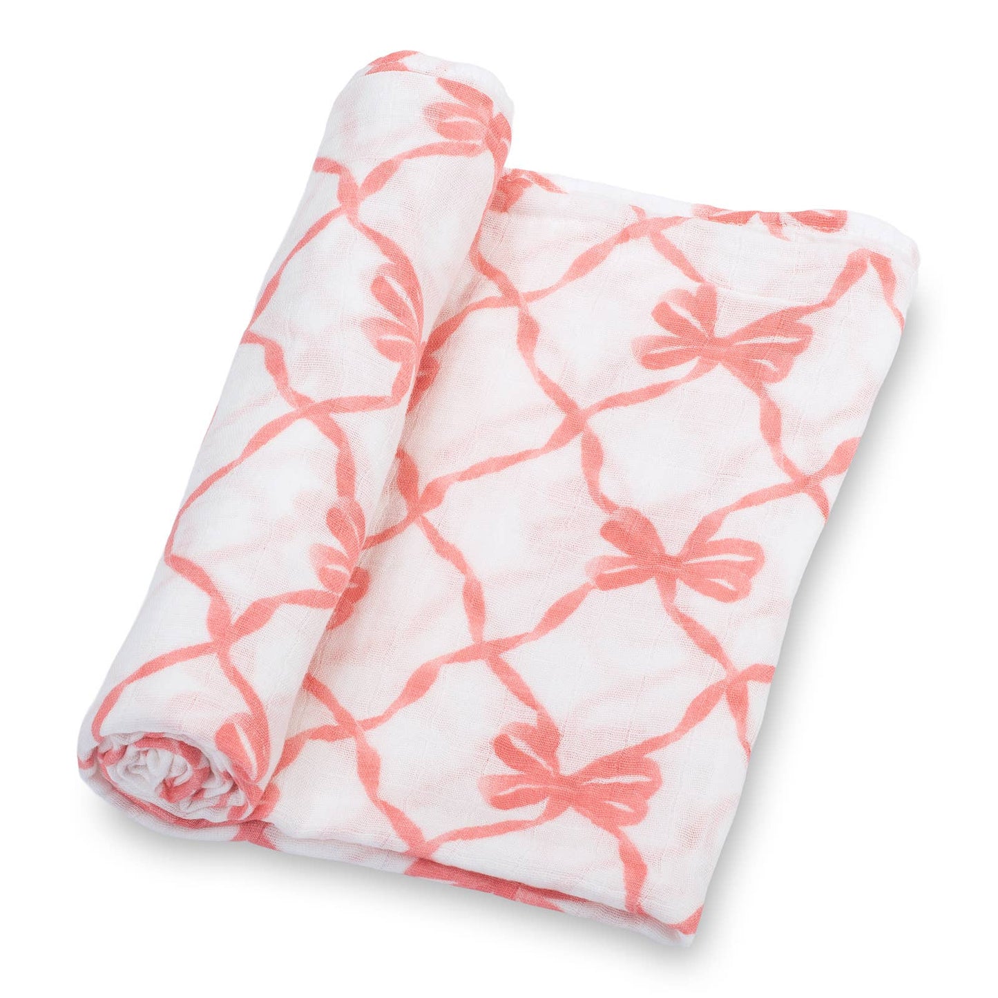"Beautiful Bows" Muslin Blanket