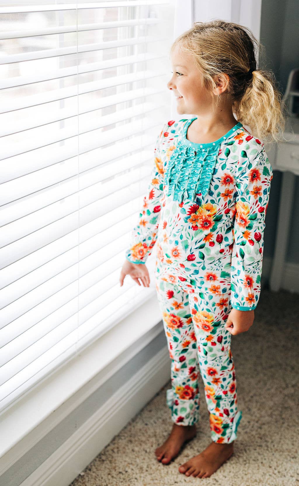 Autumn Fields - Ruffle Buttflap Pjs