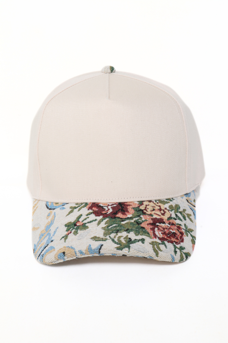 Blessed Floral Print 5 Panel Cap