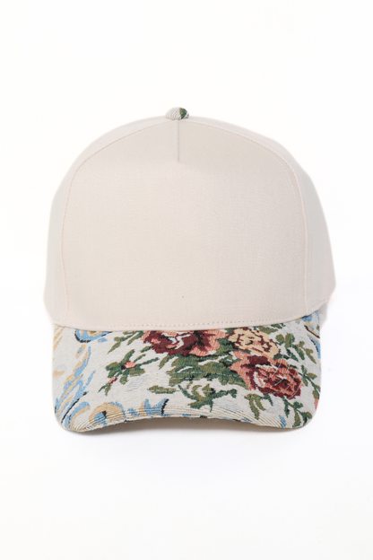 Blessed Floral Print 5 Panel Cap