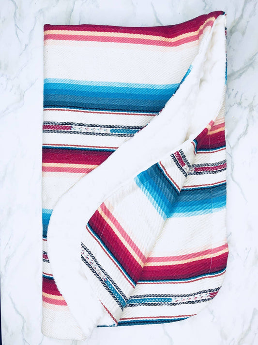 White Serape Blanket