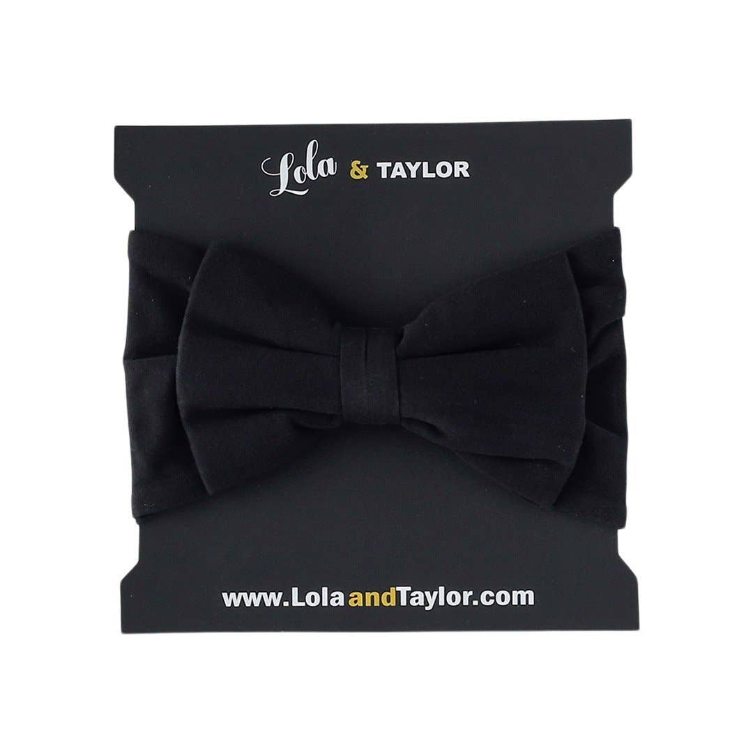 Top Knot Headband - Jet Black