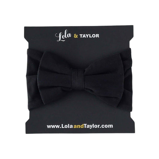 Top Knot Headband - Jet Black