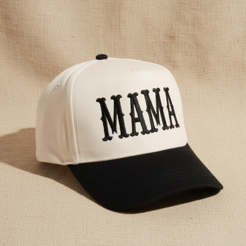 MAMA Embroidered Two-Tone Hat