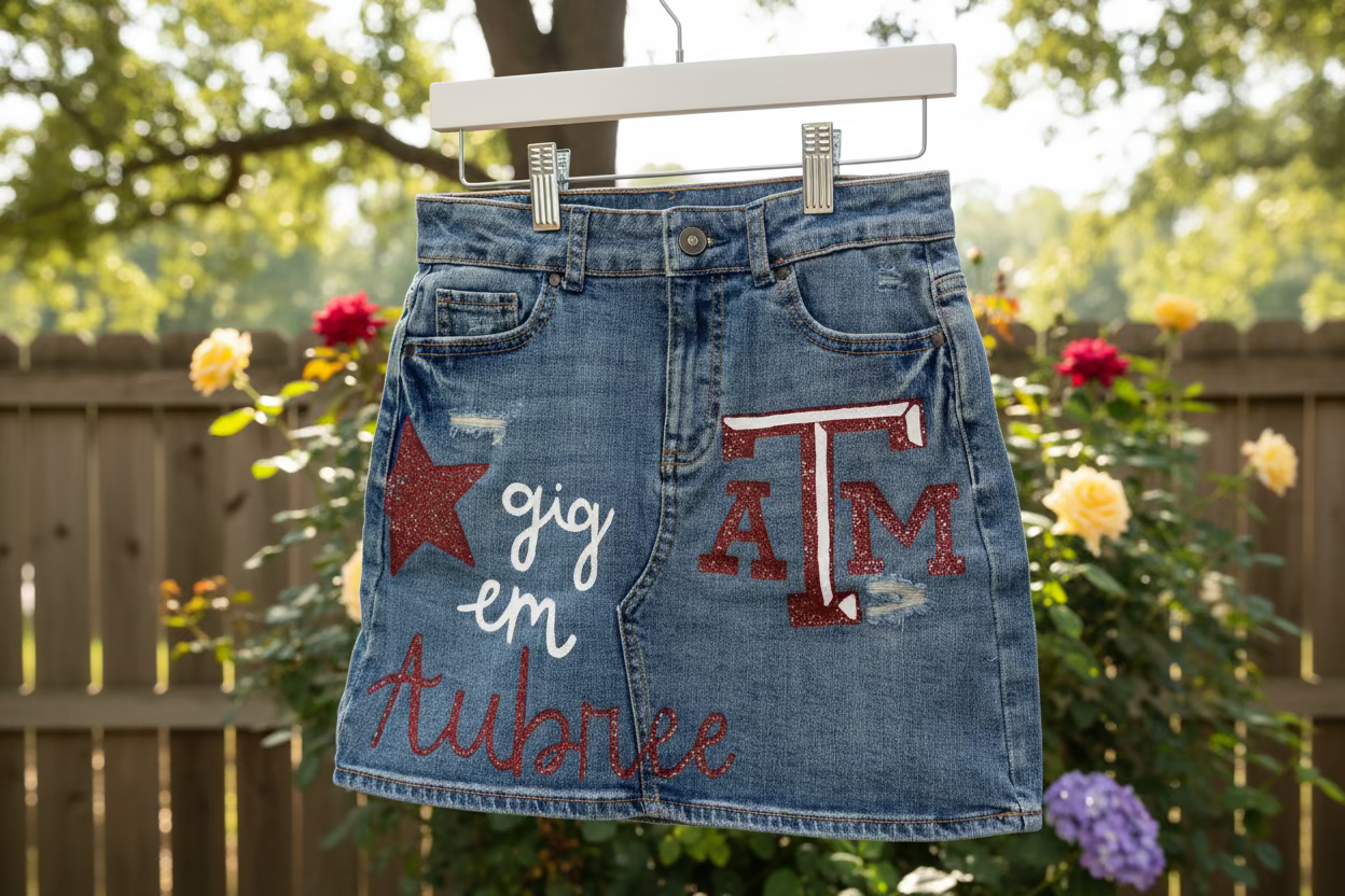 Texas A&M Custom Painted Skirt