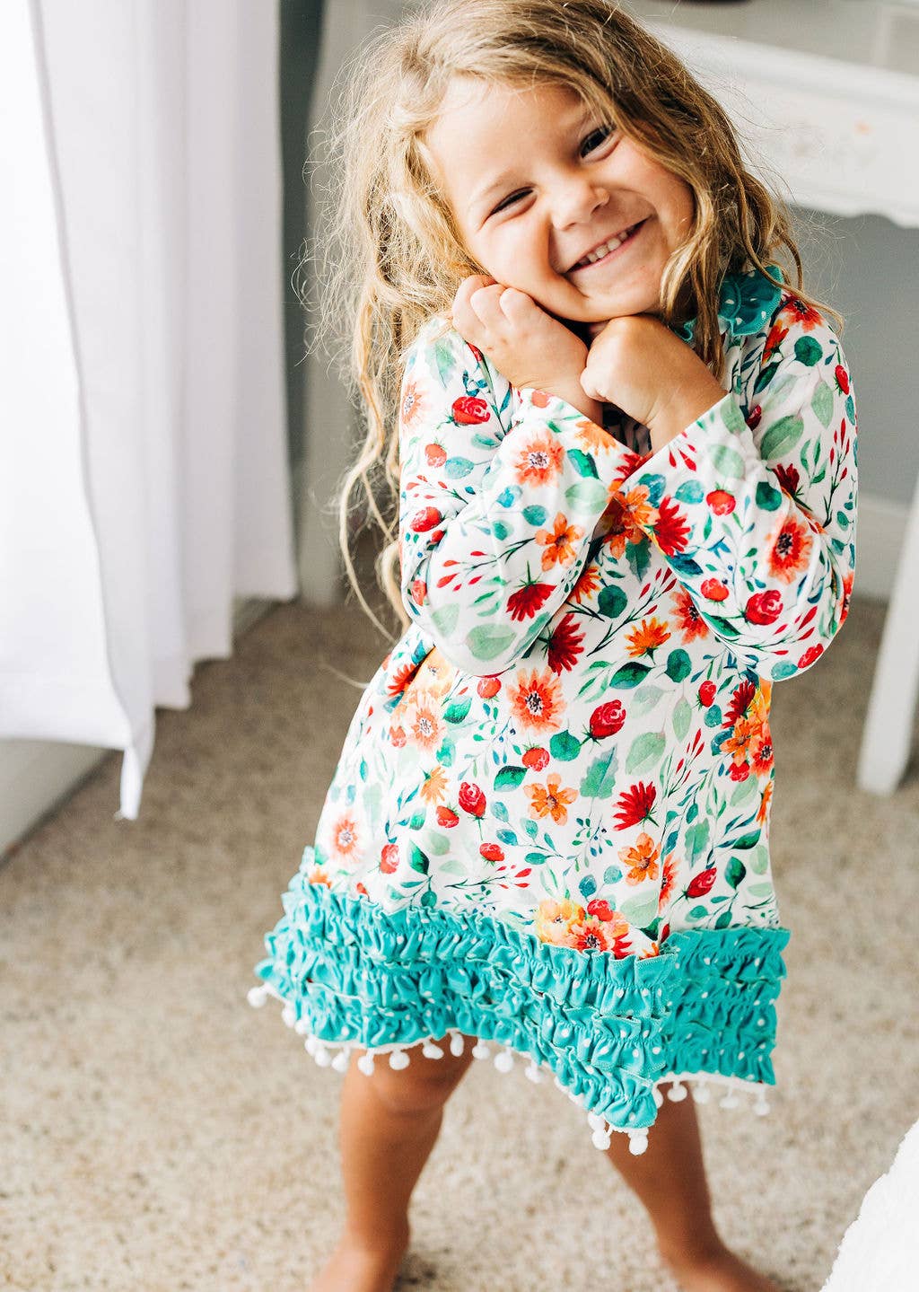 Autumn Fields - Ruffle Gown with Bloomers