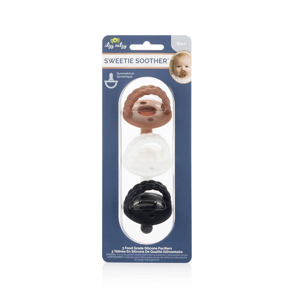Pacifier Set Sweetie Soother™ Silicone - Coffee & Cream