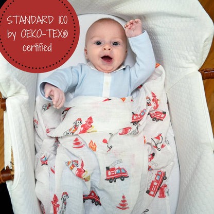 "Fireman" Muslin Blanket