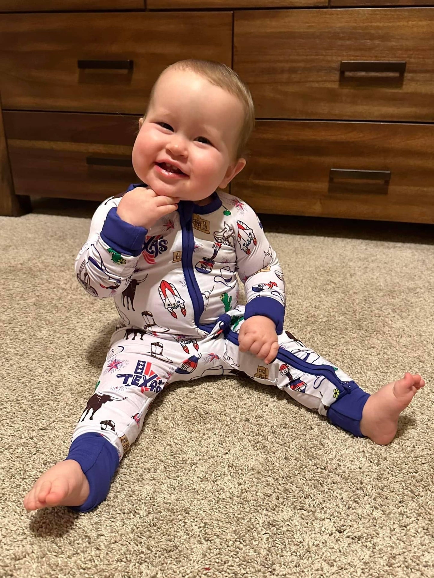 Lonestar Texas Zippy Pajamas