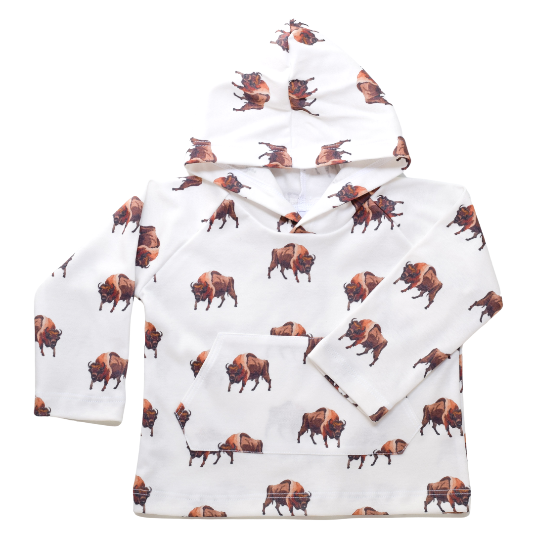 Organic Pocket Hoodie - Bison