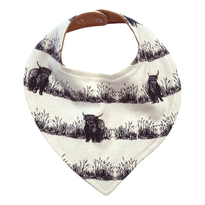 Organic Cotton Bib - Highland Cow