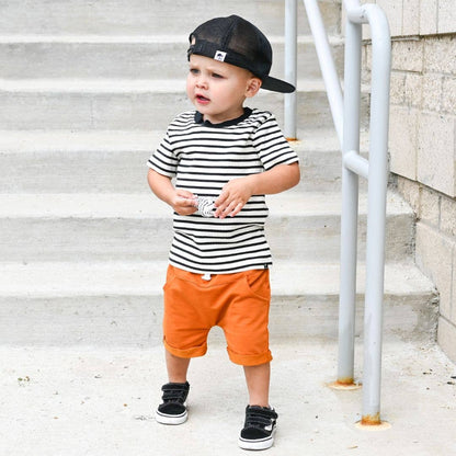 T-Shirt - Jet Black Stripe