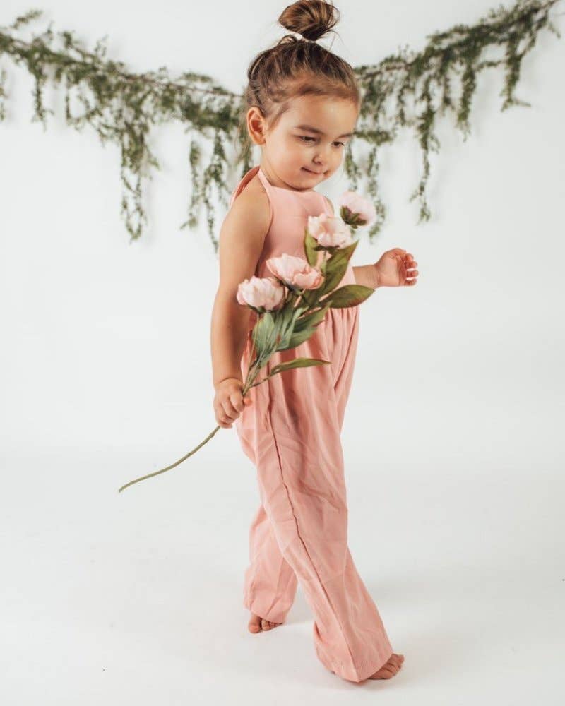 Halter Dusty Pink Jumpsuit