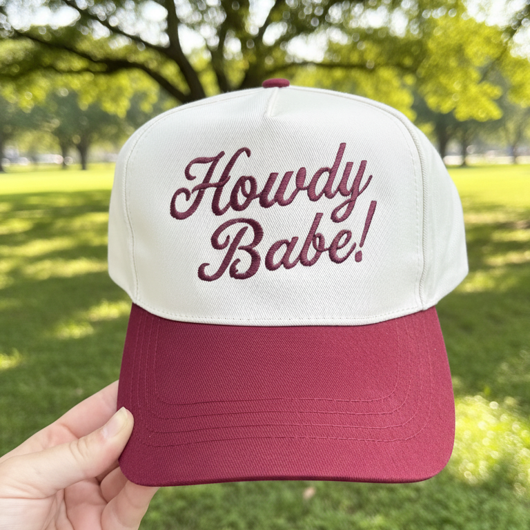 Howdy Babe! 5 Panel Cotton Hat
