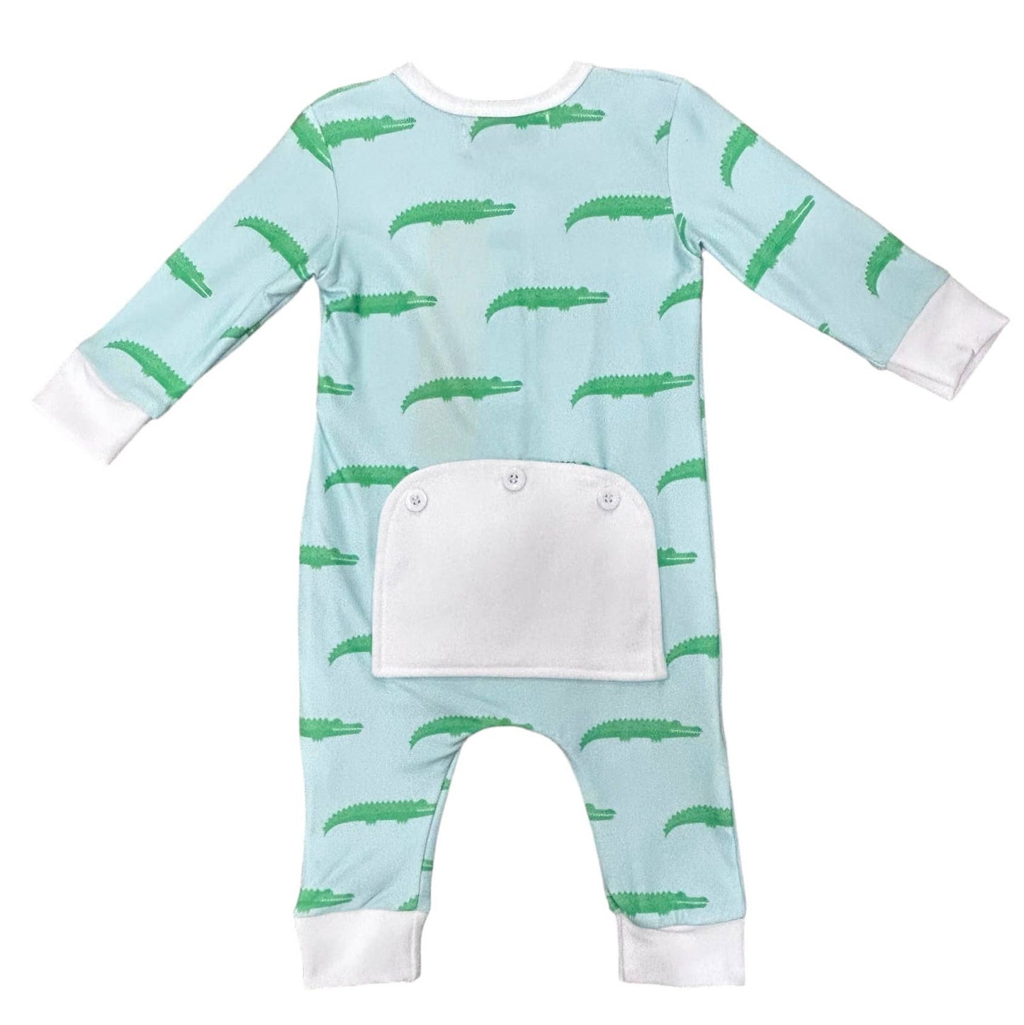 Alligator on Blue - Buttflap