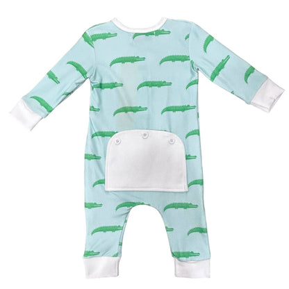 Alligator on Blue - Buttflap