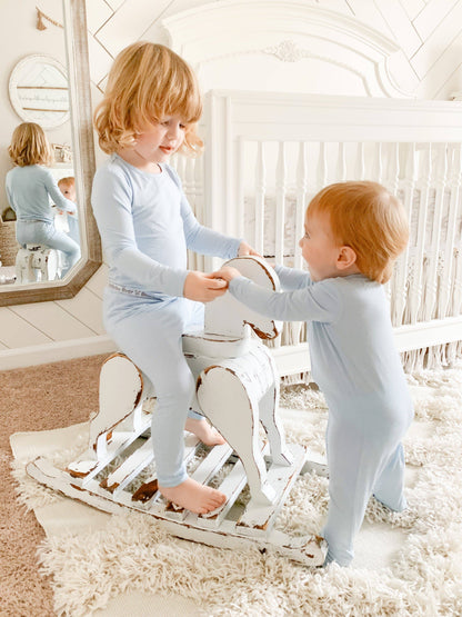 Bamboo Two-Piece Pjs - Sky
