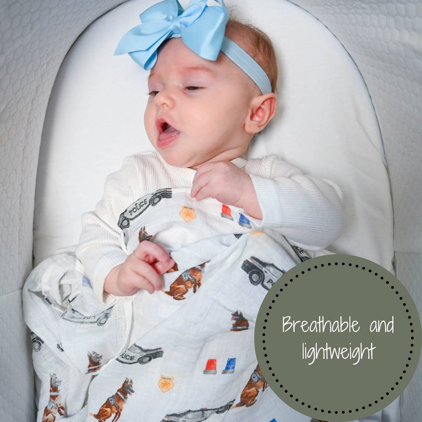 "Policeman" Muslin Blanket