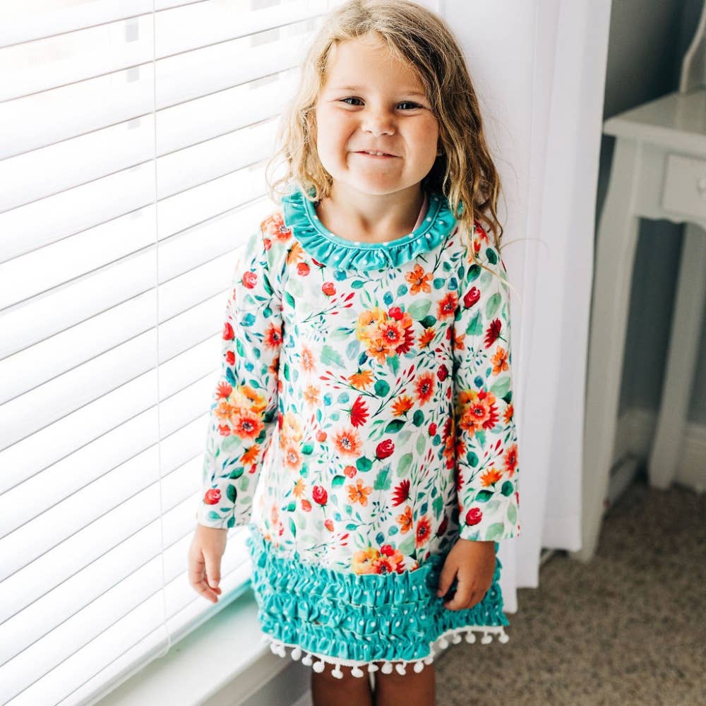 Autumn Fields - Ruffle Gown with Bloomers