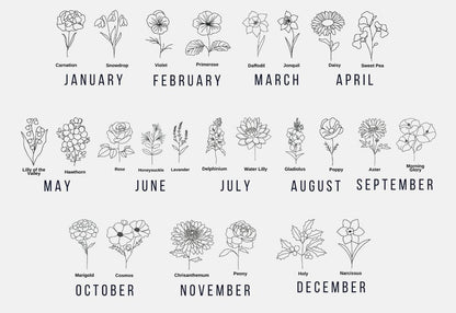 Custom - Birth Month Flower Shirt