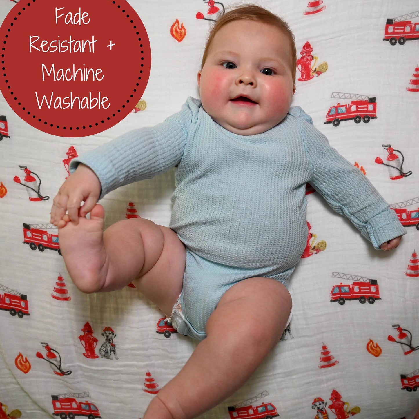 "Fireman" Muslin Blanket