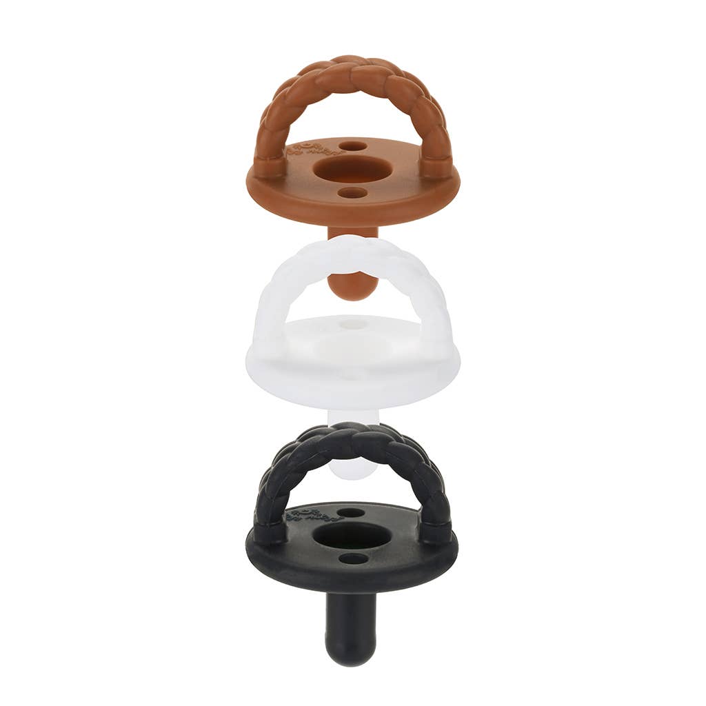 Pacifier Set Sweetie Soother™ Silicone - Coffee & Cream