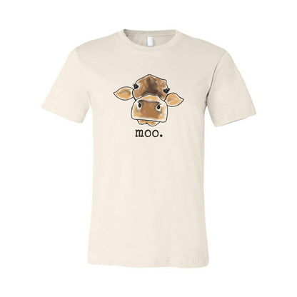 "MOO" Adult Cow Tee