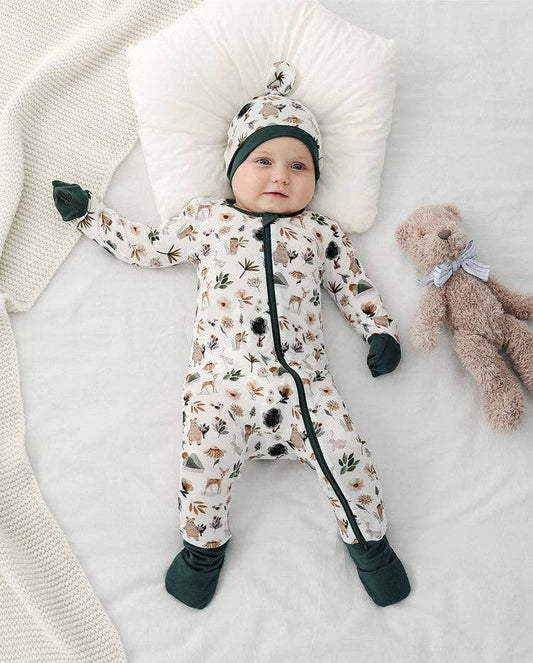 Woodland Bamboo Jammie and Hat