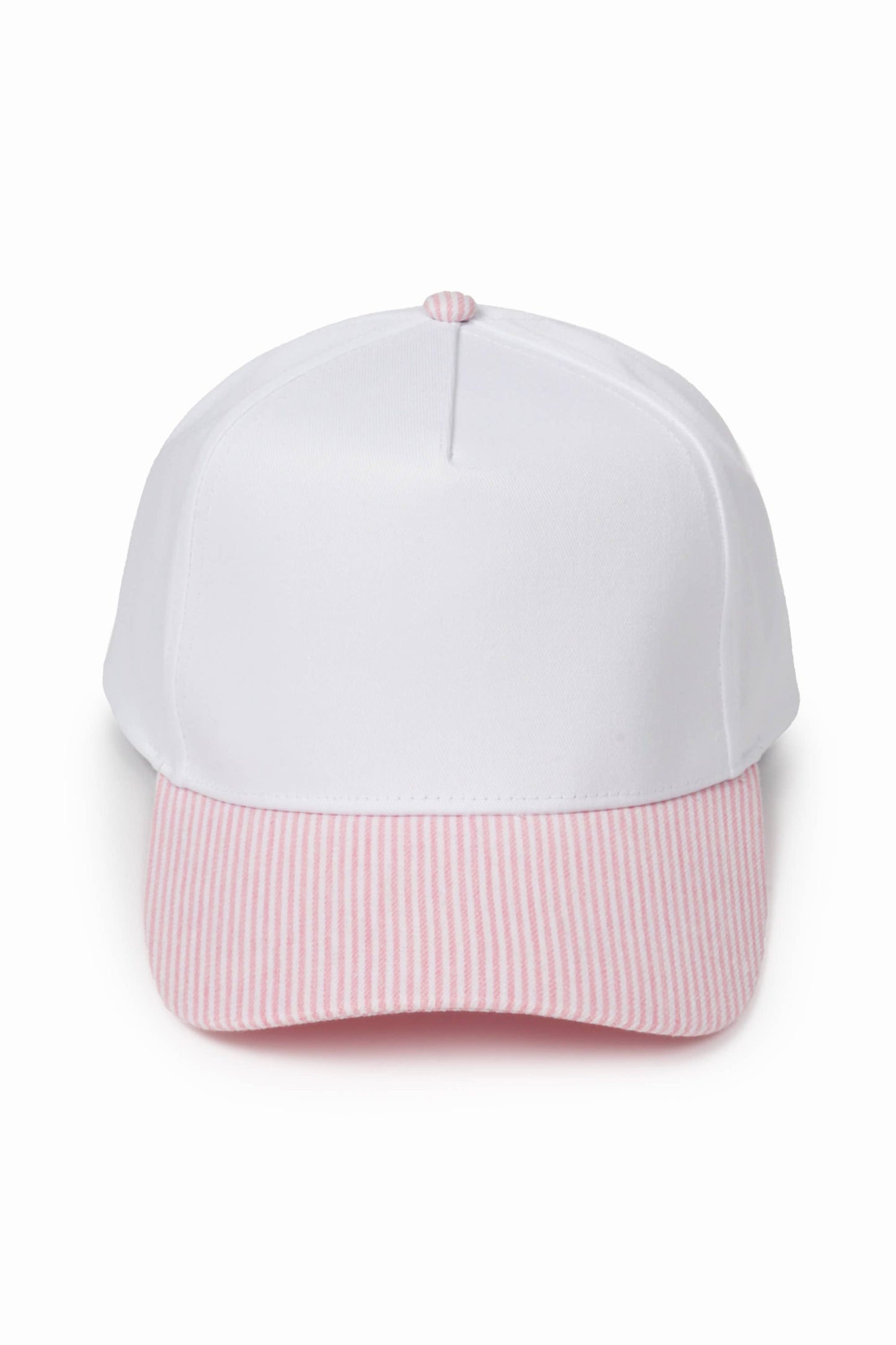 Go Ask Your Dad Pink Stripe Brim Hat