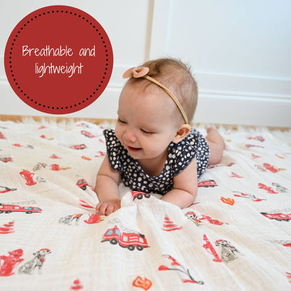 "Fireman" Muslin Blanket