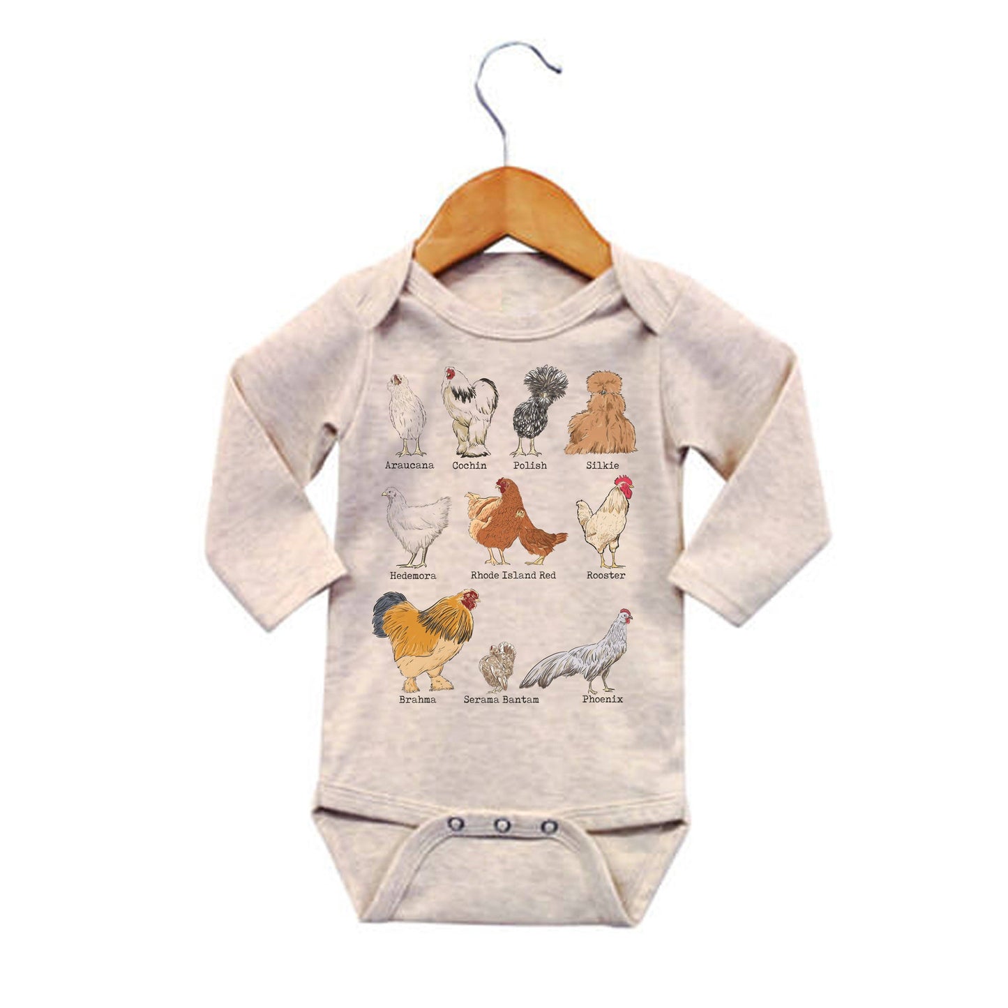 Chicken Breeds Bodysuit