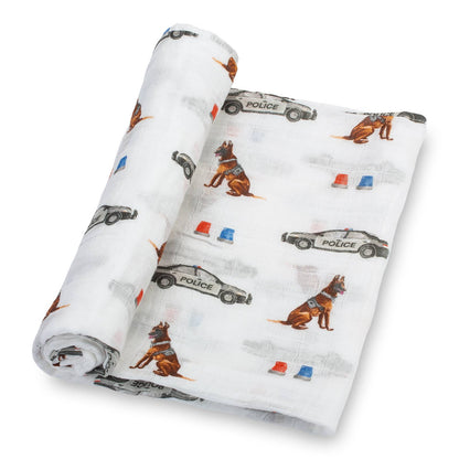"Policeman" Muslin Blanket