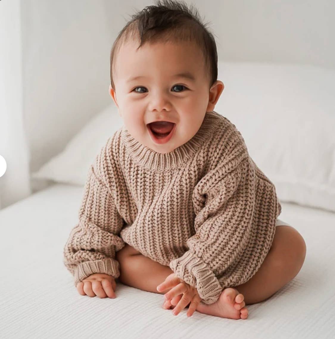 Baby Sweater Chunky Braided Oversize