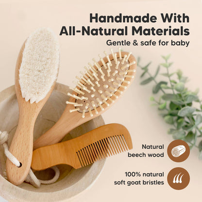 Hair Brush and Comb Set for Infant, Newborn