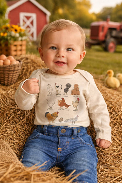 Chicken Breeds Bodysuit