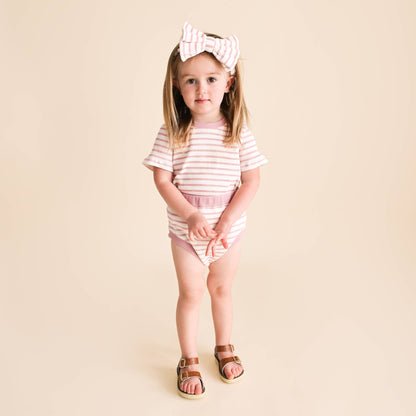 T-Shirt - Blush Stripe