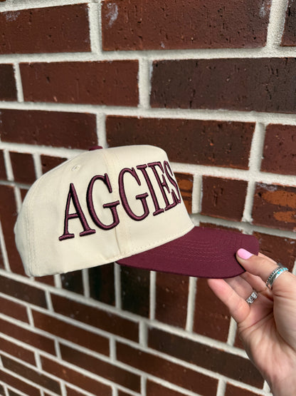 Aggies Off Center 5 Panel Cotton Hat