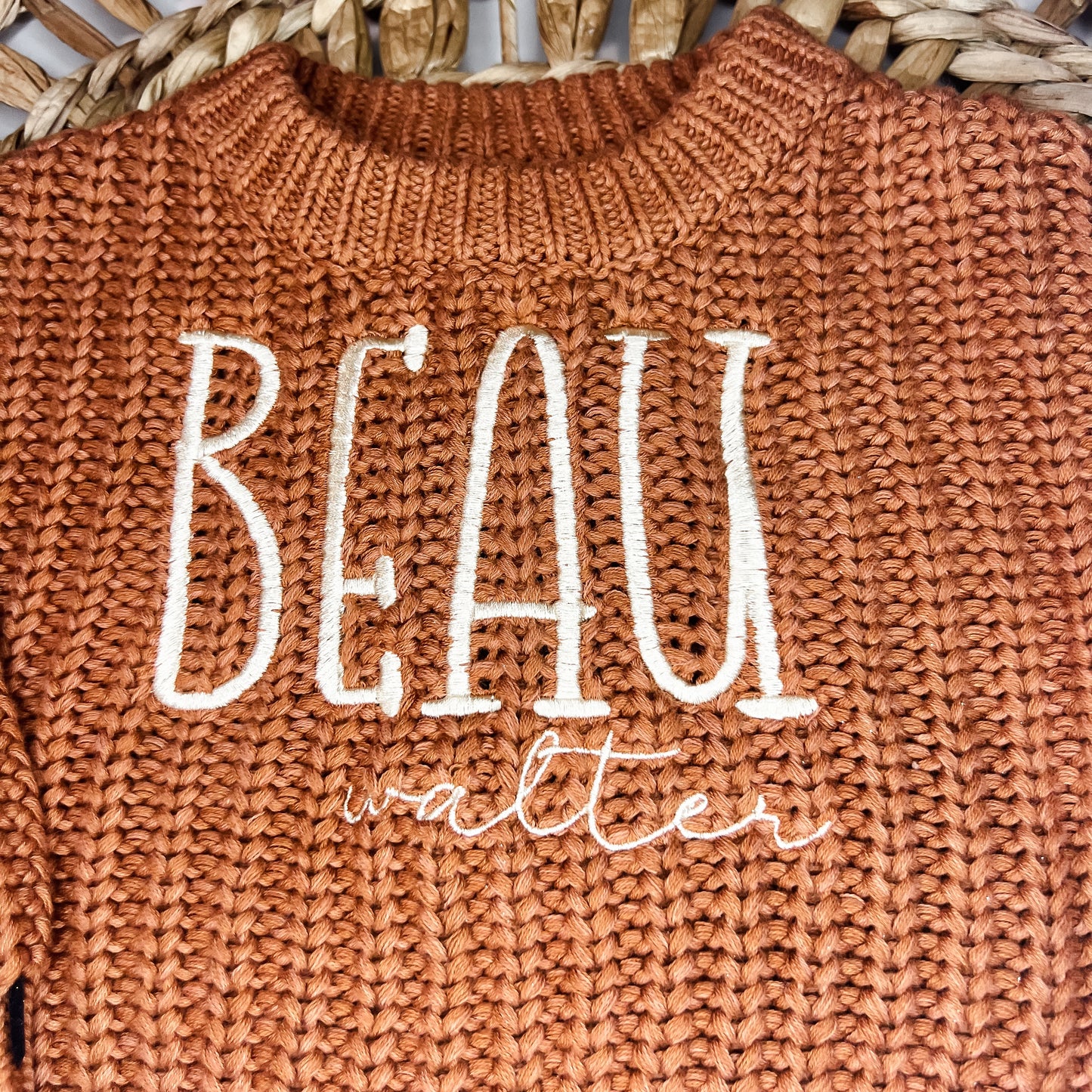 Baby Sweater Chunky Braided Oversize