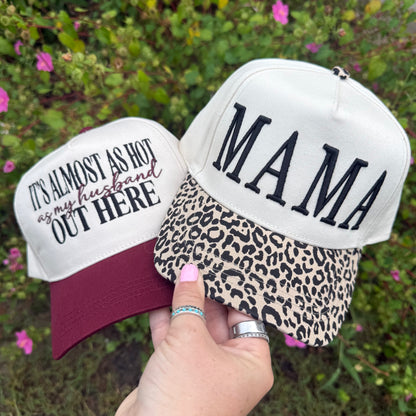 It's almost as hot as my husband 5 Panel Cotton Hat