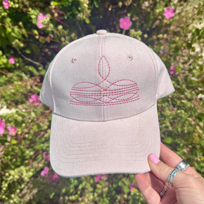 Suede Boot Stitch Hat