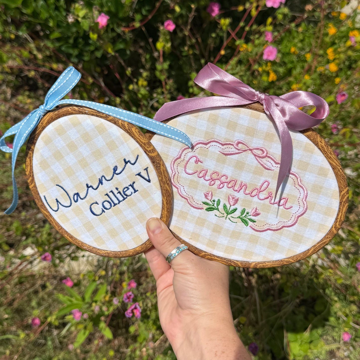 Embroidered Name Hoop
