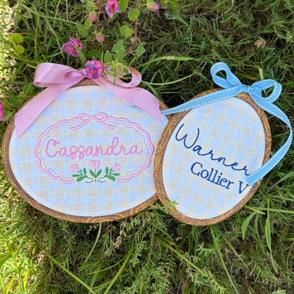 Embroidered Name Hoop