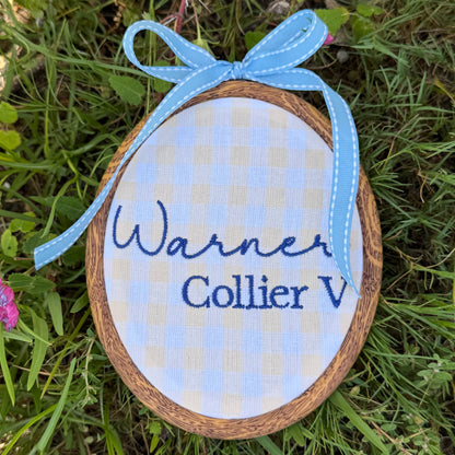 Embroidered Name Hoop