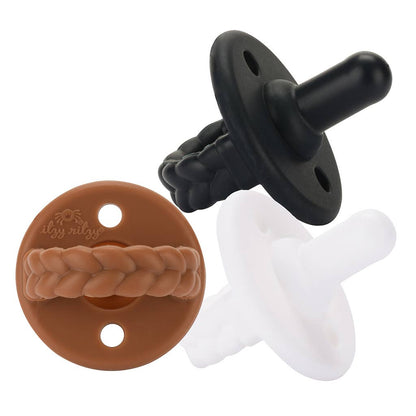 Pacifier Set Sweetie Soother™ Silicone - Coffee & Cream