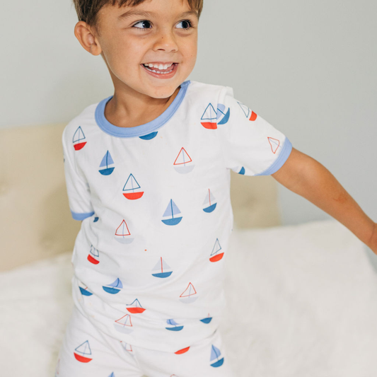 Sailboats Short Lounge Set