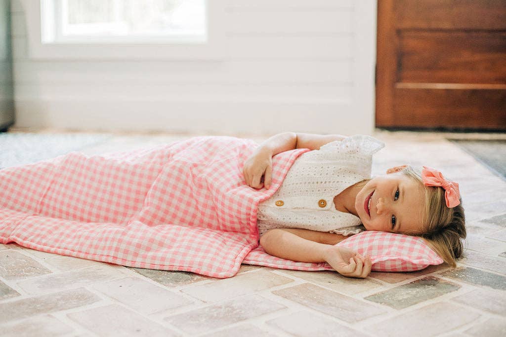 Nap Mat - Pink Gingham