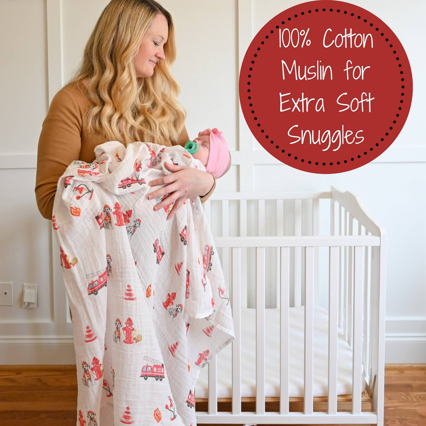 "Fireman" Muslin Blanket